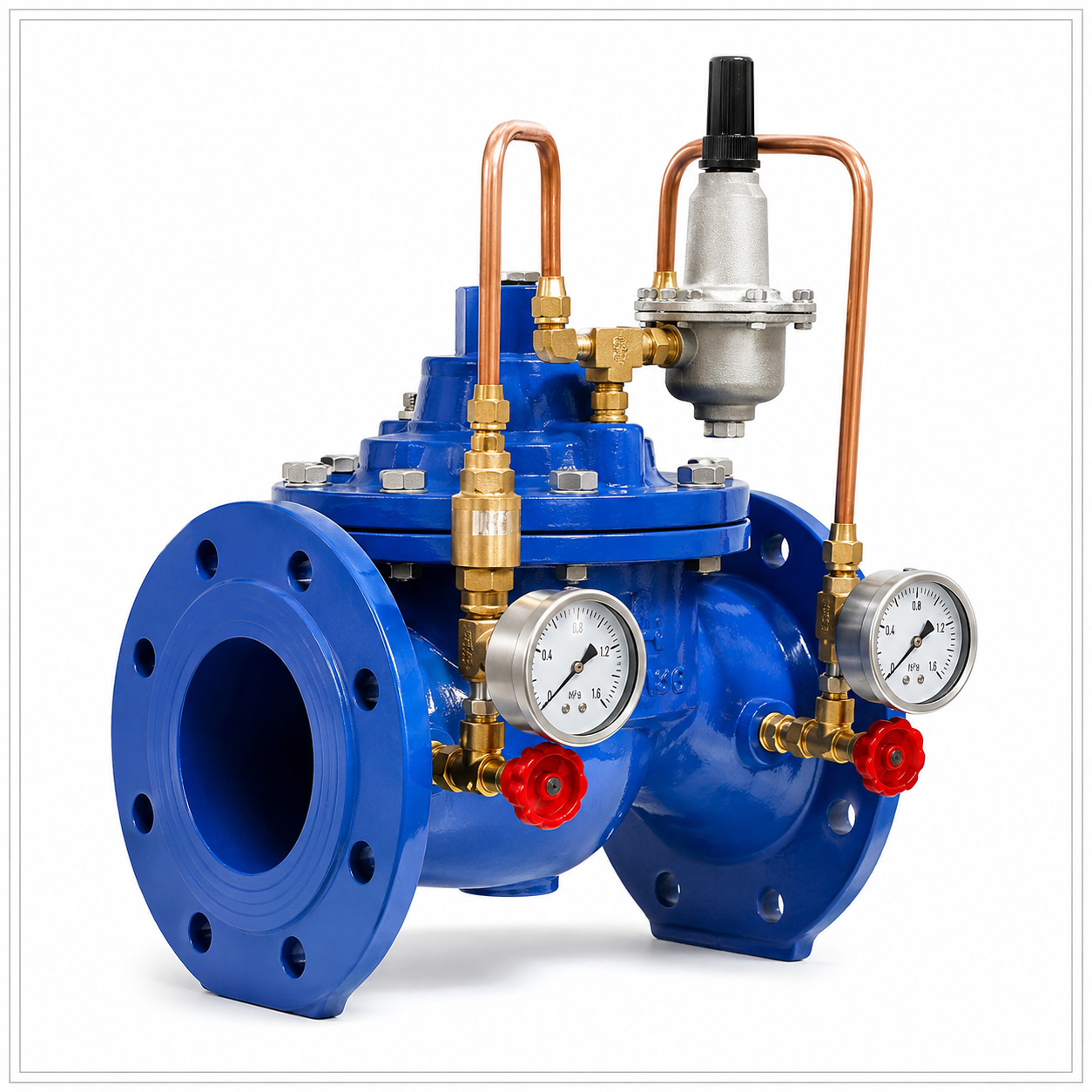 Van giảm áp mặt bích D100 tại HTP Thiên An